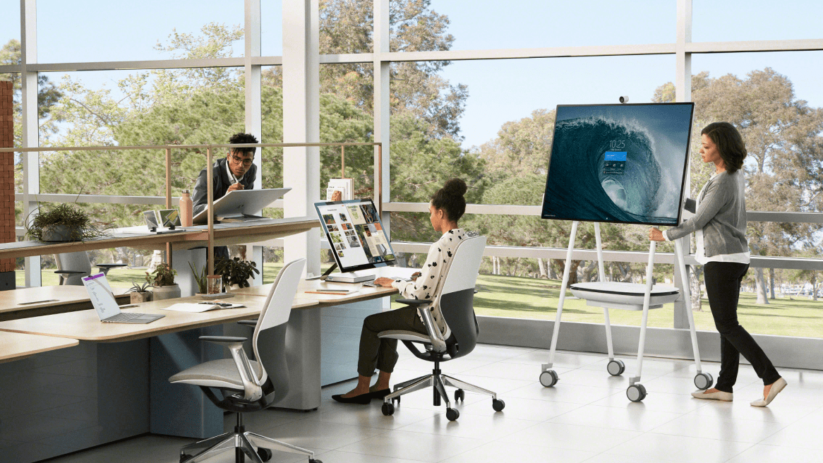 Buy the Microsoft Steelcase Roam Mobile Stand for Microsoft Surface Hub 2s ( STPM1CART ) online