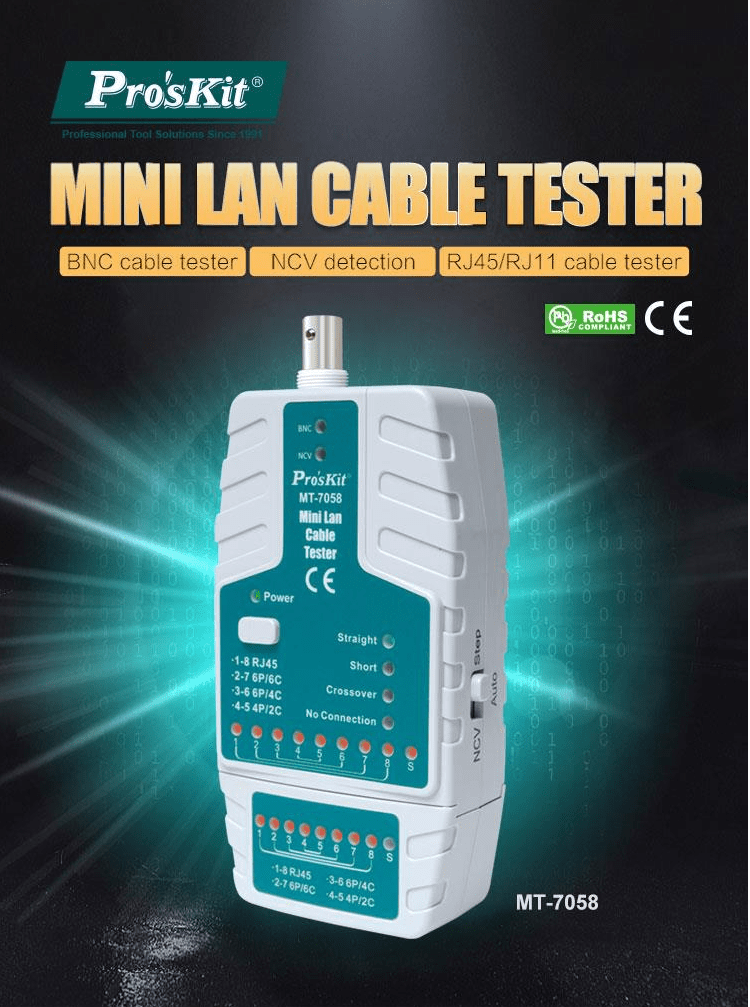 Buy the ProsKit MT7058 Wire Tester Mini Lan Cable Tester... ( MT7058SH ) online