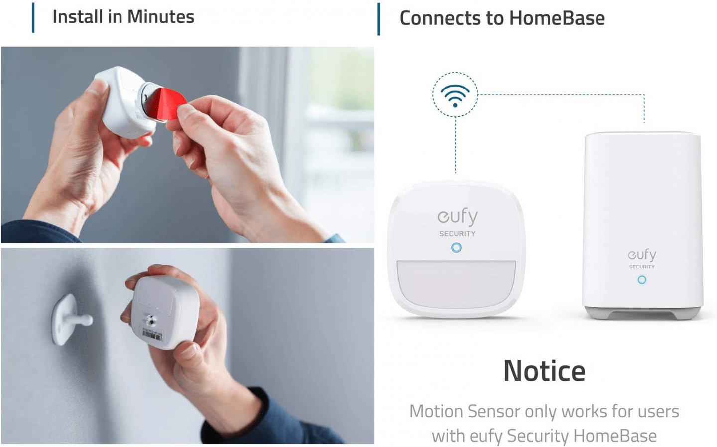 Buy the Eufy Security Motion Sensor Add On ( T8910C21 ) online PBTech.co.nz