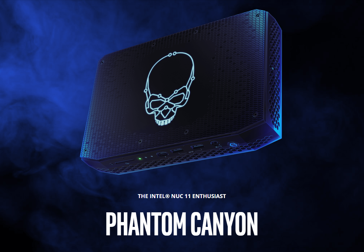 Intel NUC 11 Phantom Canyon Intel 11th Gen i71165G7