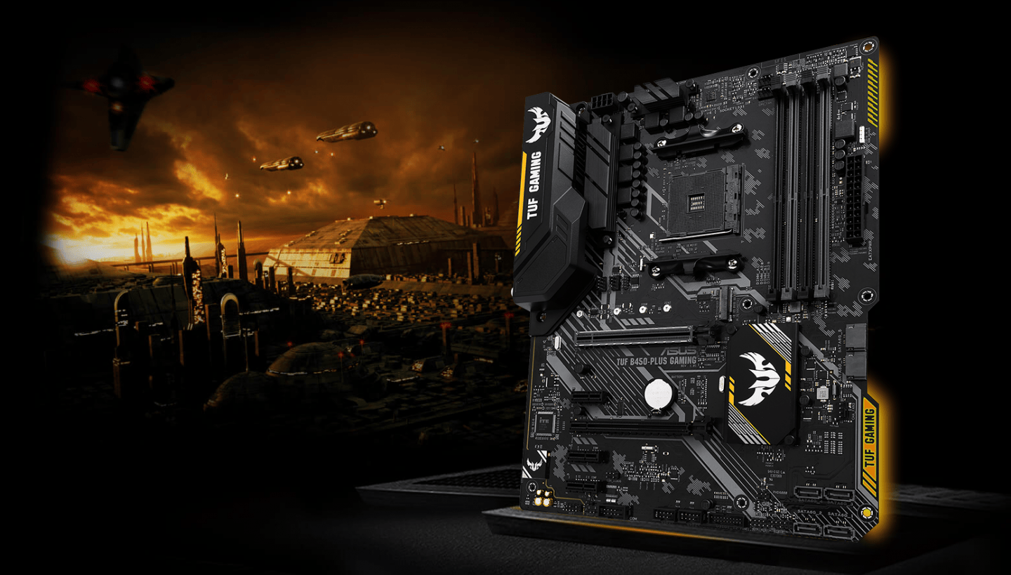 Buy the ASUS TUF B450PLUS GAMING ATX For AMD Ryzen 2nd