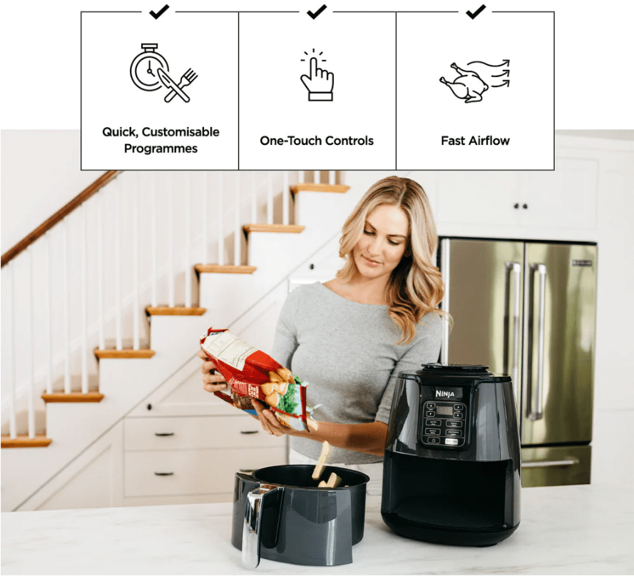 Buy the Ninja Foodi AF100 Air fryer 3.8L 4 Cooking Functions Air Fry