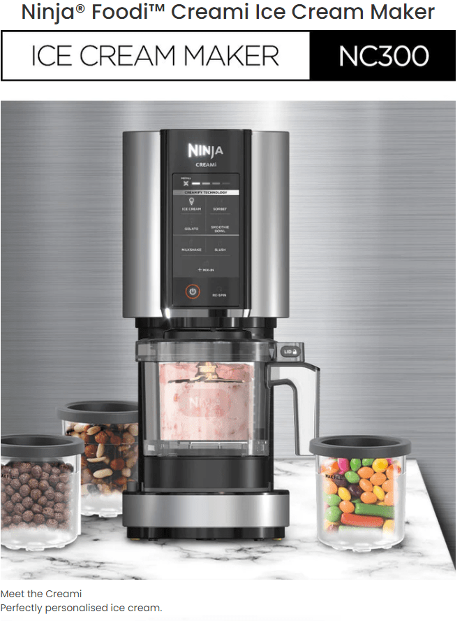 Buy the Ninja Creami NC300 ICE Cream Maker Creamify Technology 1000W