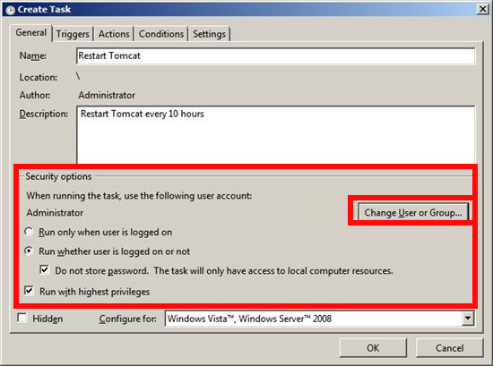 Automatic restart Tomcat on Windows script via TaskScheduler daily A
