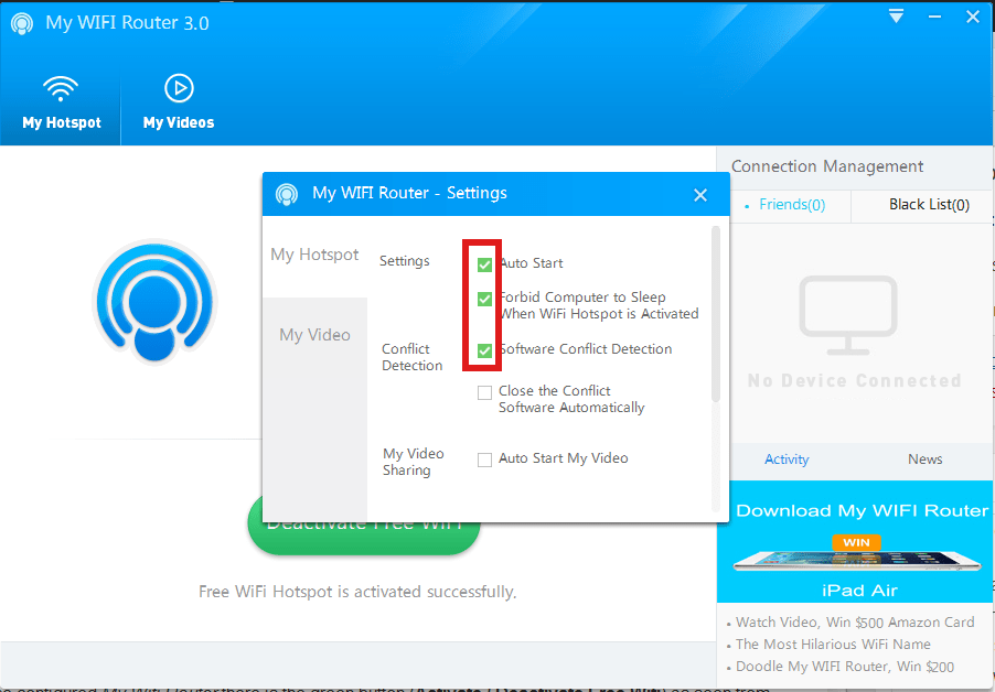 Turn your Windows PC / notebook to Wireless Router with My Wifi Router 3.0 and TPLink TLWN722N