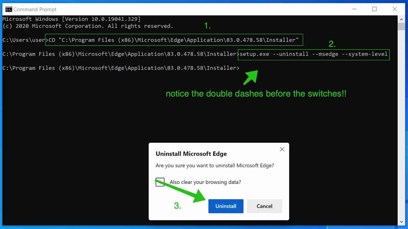 How to uninstall Microsoft Edge from Windows 10 with simple script