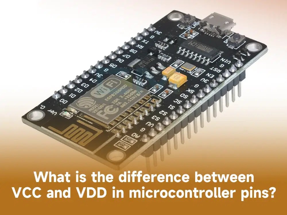 What is the difference between VCC and VDD in microcontroller pins? IBE Electronics