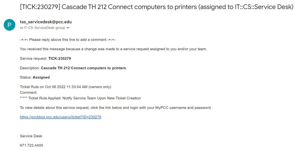 Service Desk How to submit a ticket Information Technology at PCC