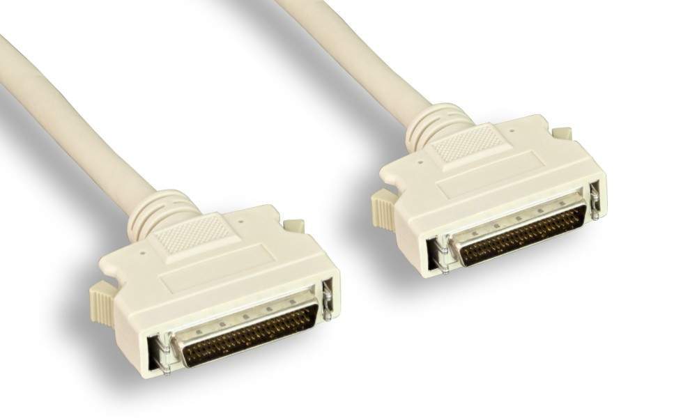 SCSI Cable External 3FT SCSI 2 SCSI II High Density HD50 50 pin Male to