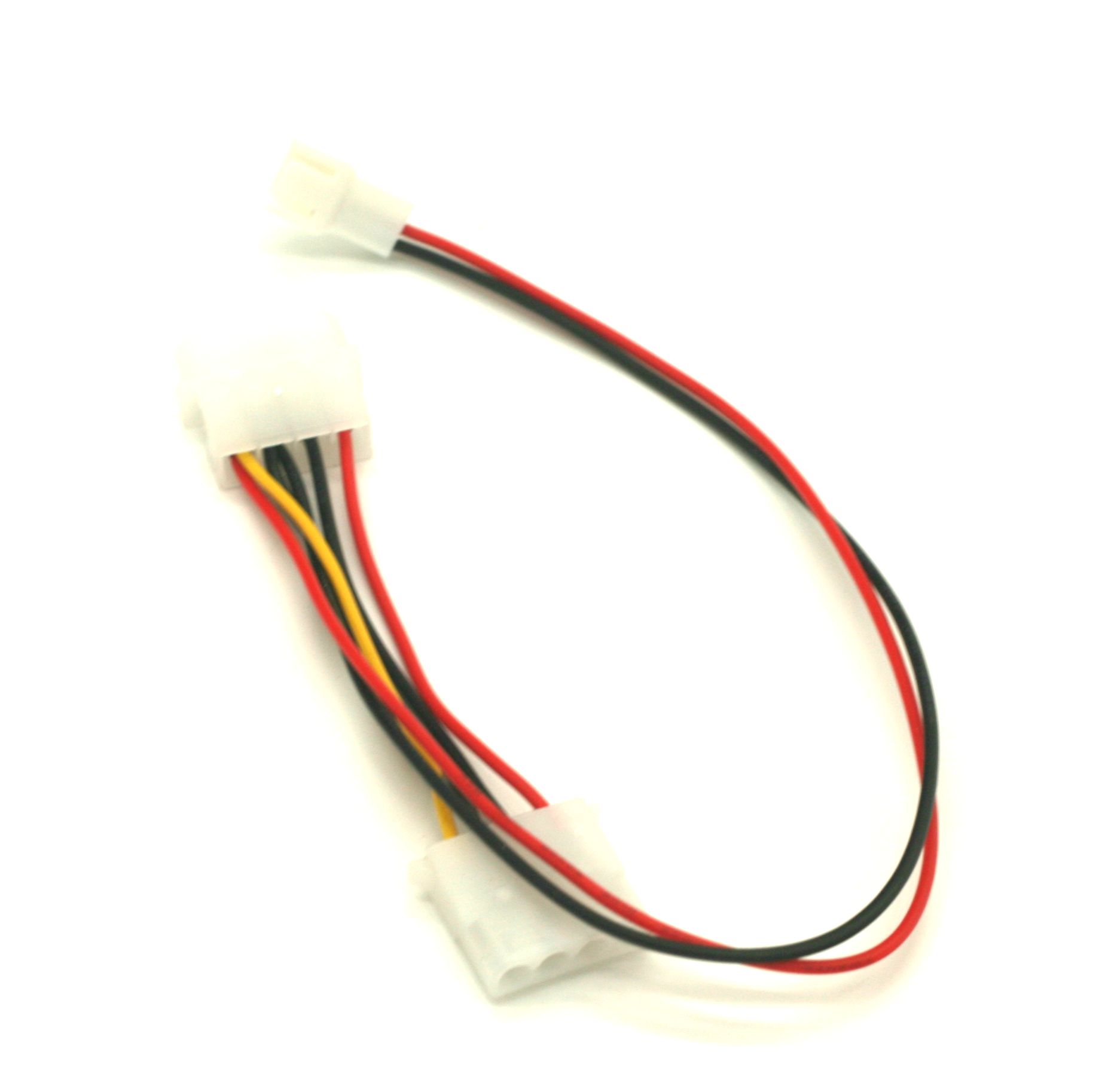 3 Pin Fan to 4 Pin Pass Through Power Adapter Cable Takeoff 3 4 Wire