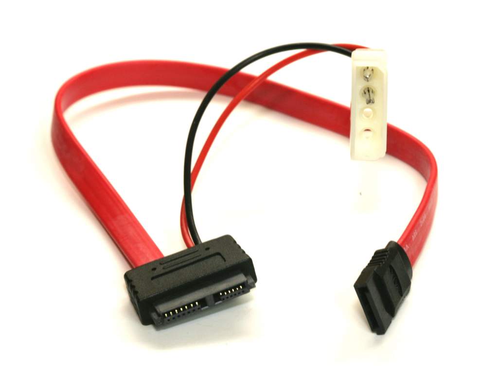 Mini Micro SATA SLIMLINE Cable DATA Power 12 Inch