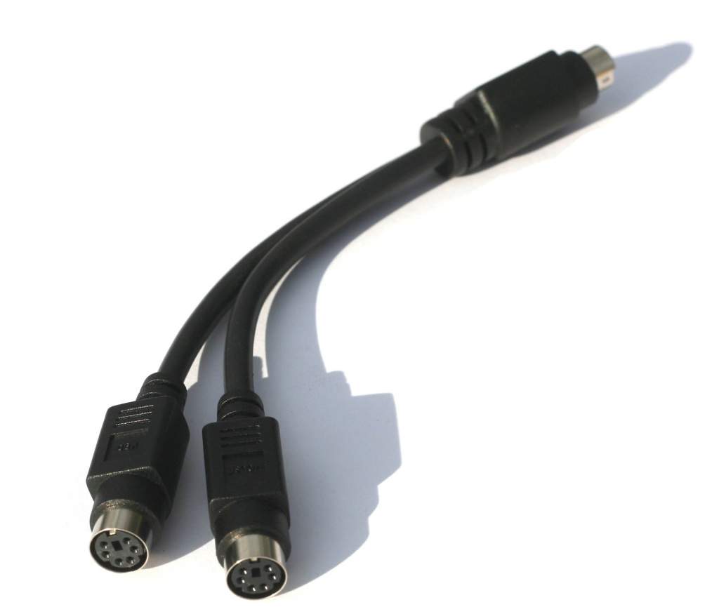 PS2 Splitter MouseKeyboard Adapter for IBM COMPAQ TOSHIBA DELL