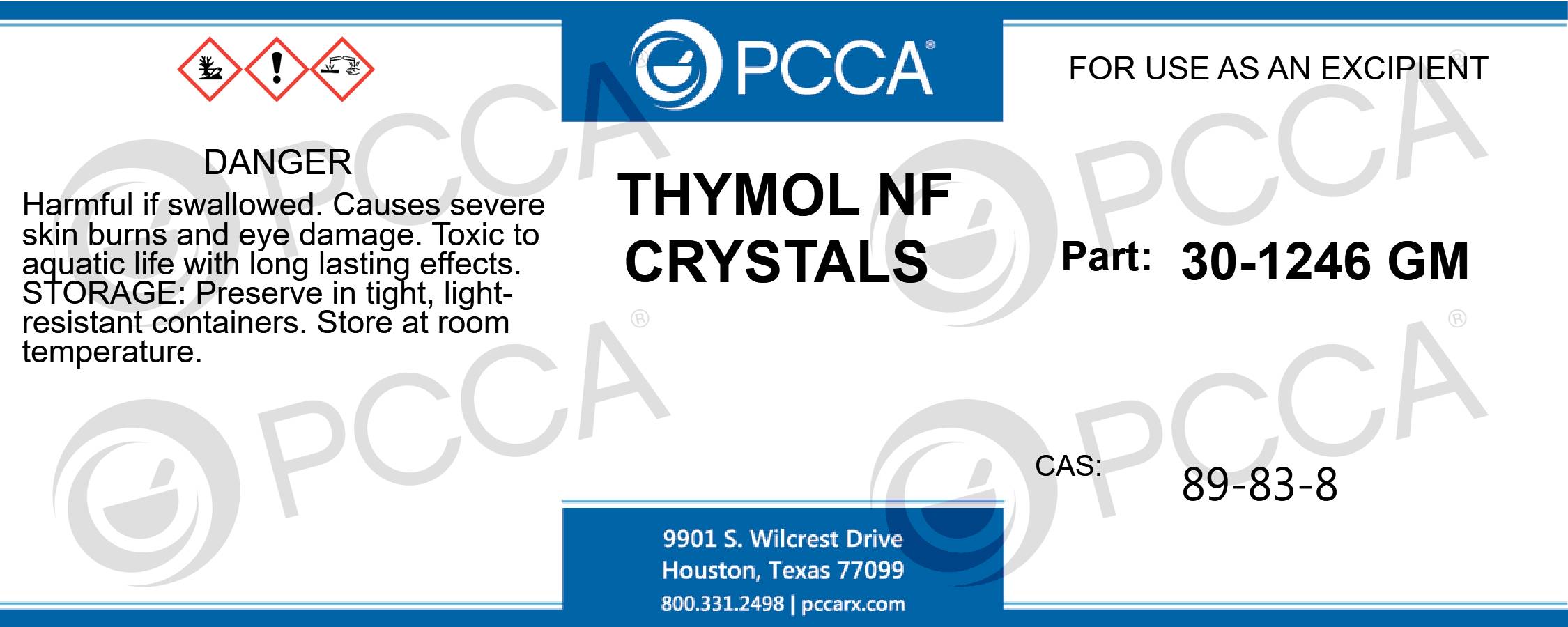 THYMOL NF CRYSTALS PCCA