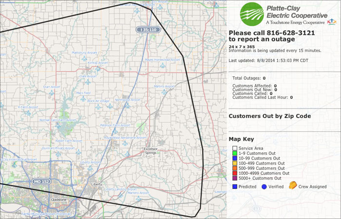 Clay County Power Outage Map World Map Gray
