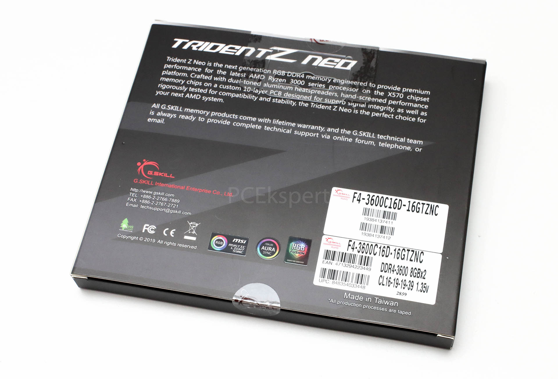 PC Ekspert Hardware EZine G.Skill Trident Z Neo F43600C16D16GTZNC