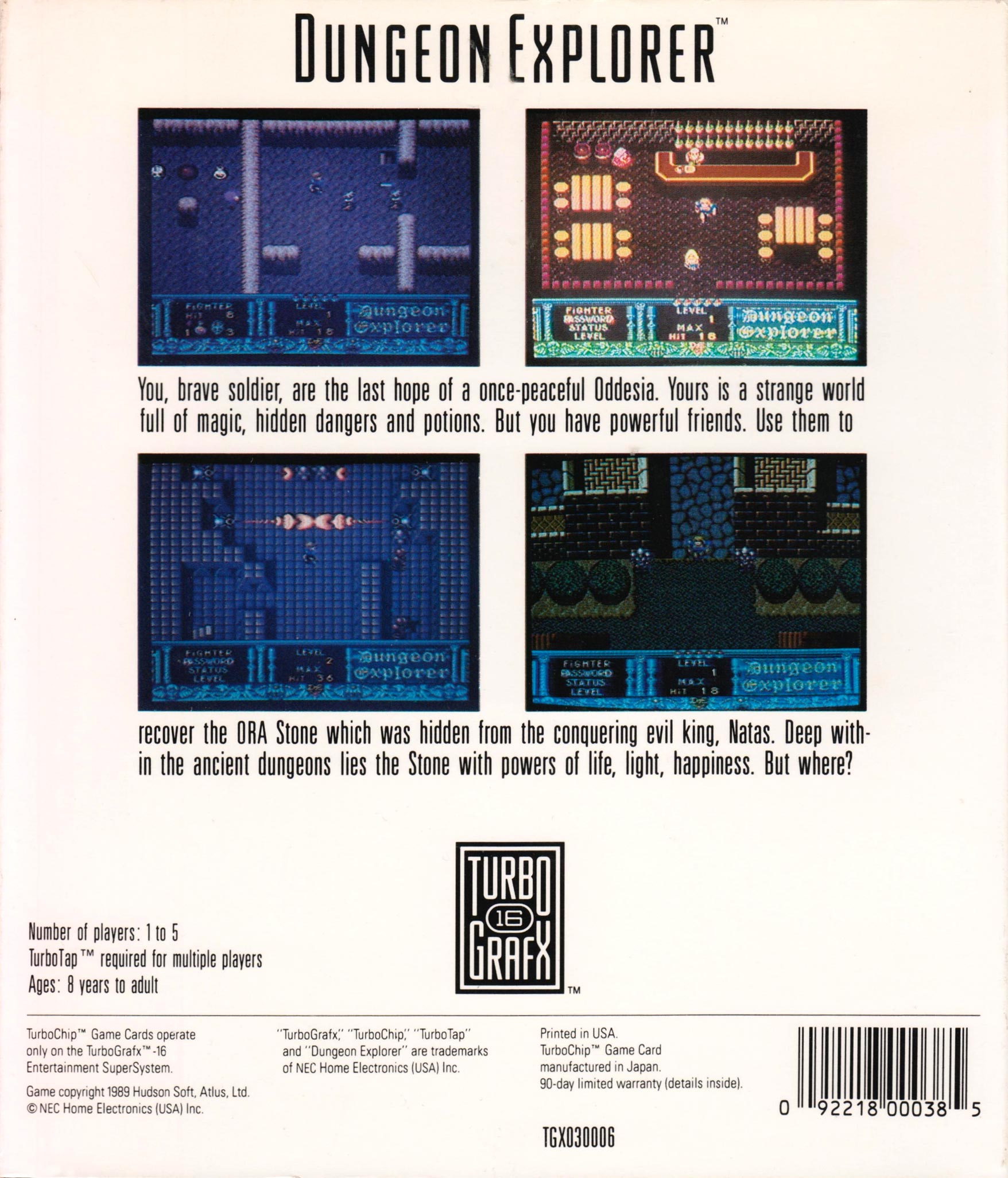 Dungeon Explorer - The PC Engine Software Bible