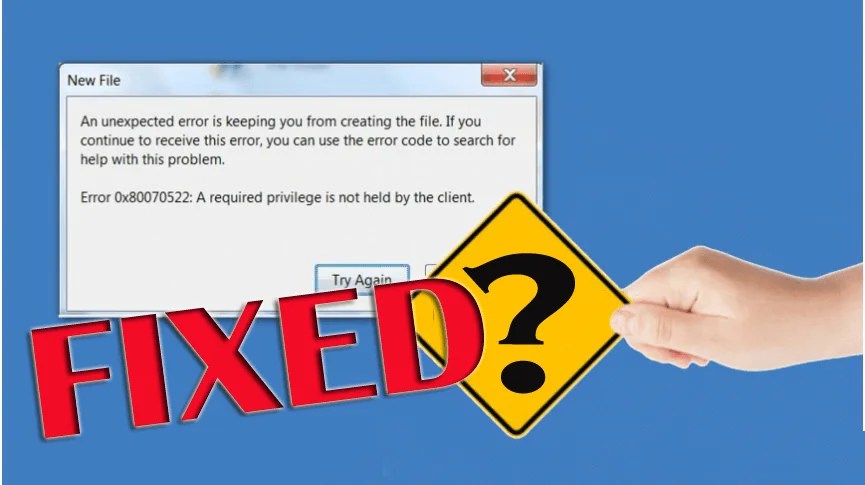 [Solved] How to Fix Windows Update Error 0x80070522