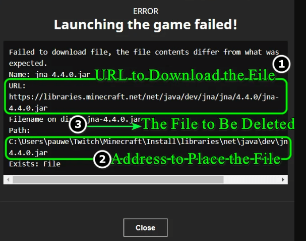 Fix “Failed to Download File, the File Contents Differ” Minecraft Error