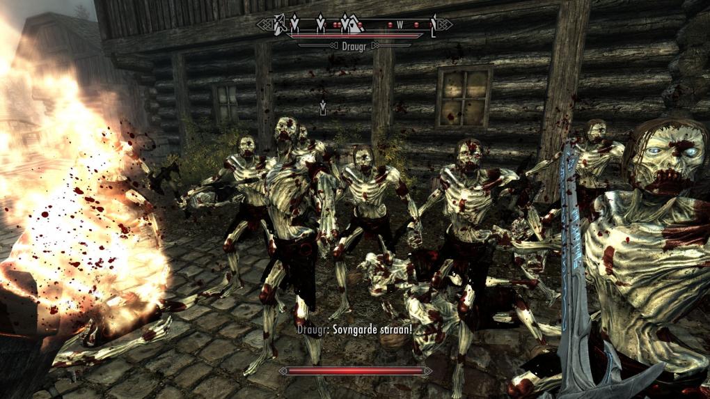 SkyrimMods Amazing Riften, Zombie Draugr, Knight Armor