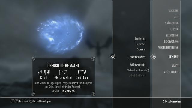 Skyrim Thu'uMicMod ermöglicht Aktivieren von Drachenschreien mit