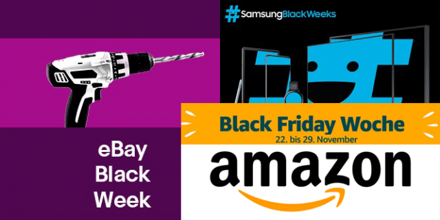Black Friday & Cyber Monday Amazon, Ebay, Samsung & Co hier läuft