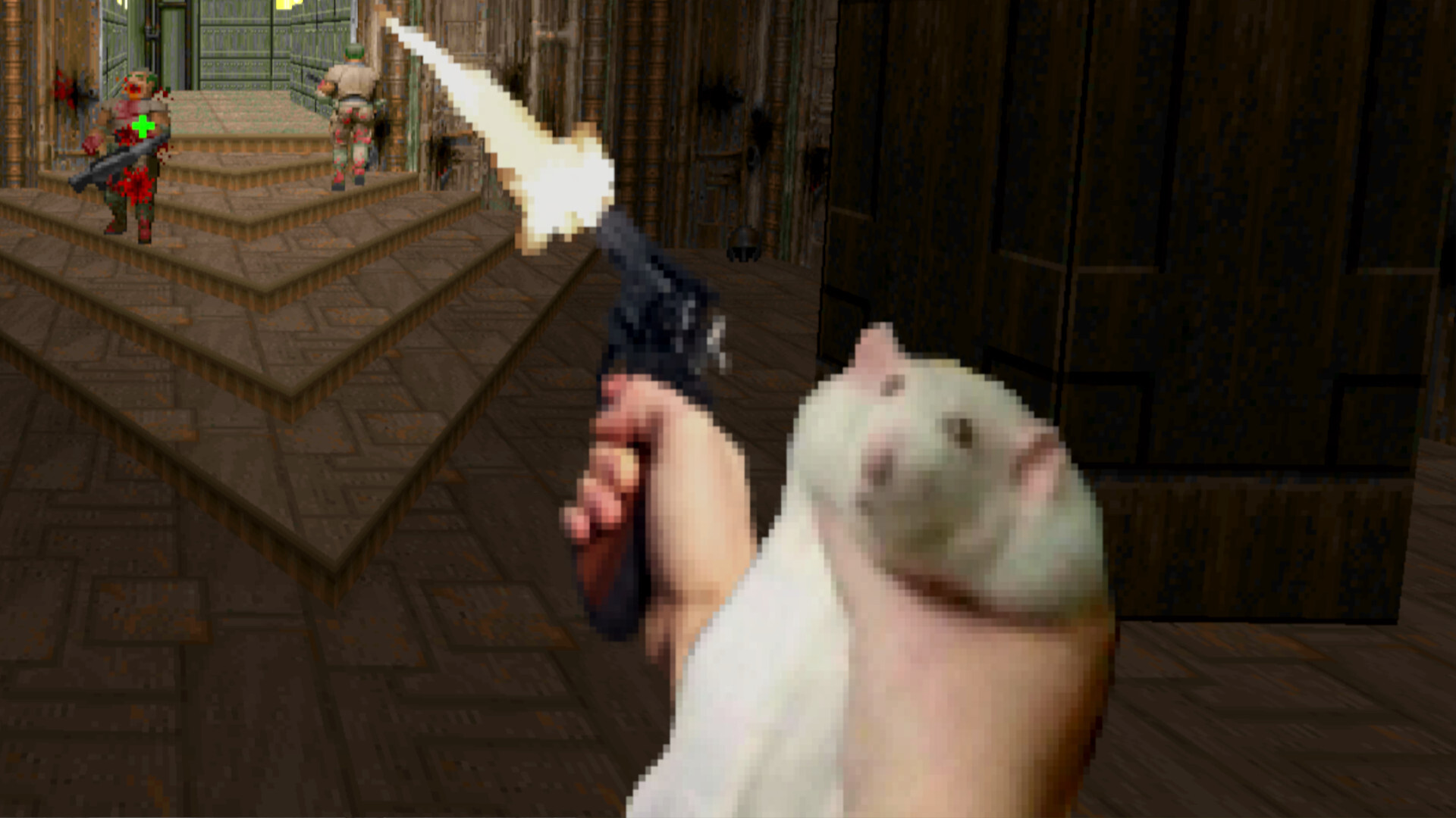 This Doom 2 mod adds rats holding guns, so it’s basically homemade
