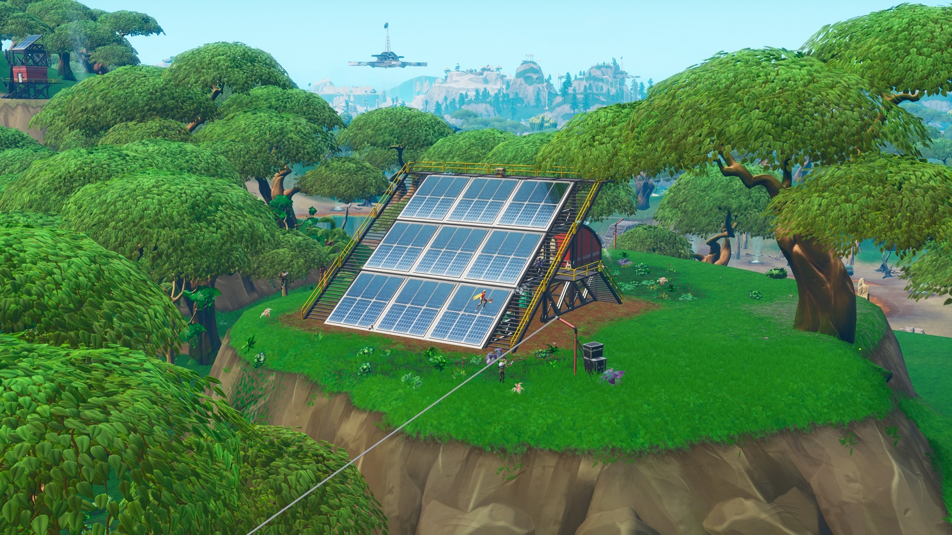 Fortnite Fortbyte 95 where to find the solar array in the jungle