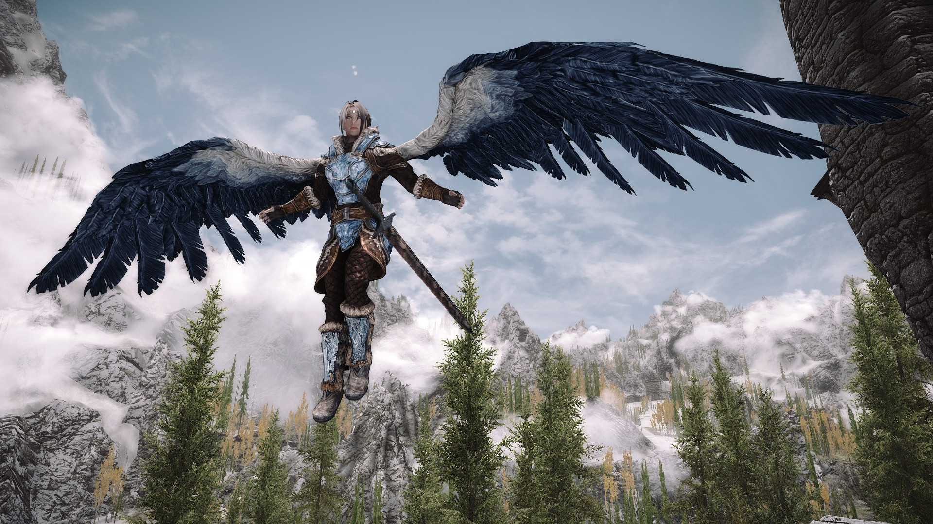 These Skyrim mods let you grow wings and fly over the skies of Tamriel