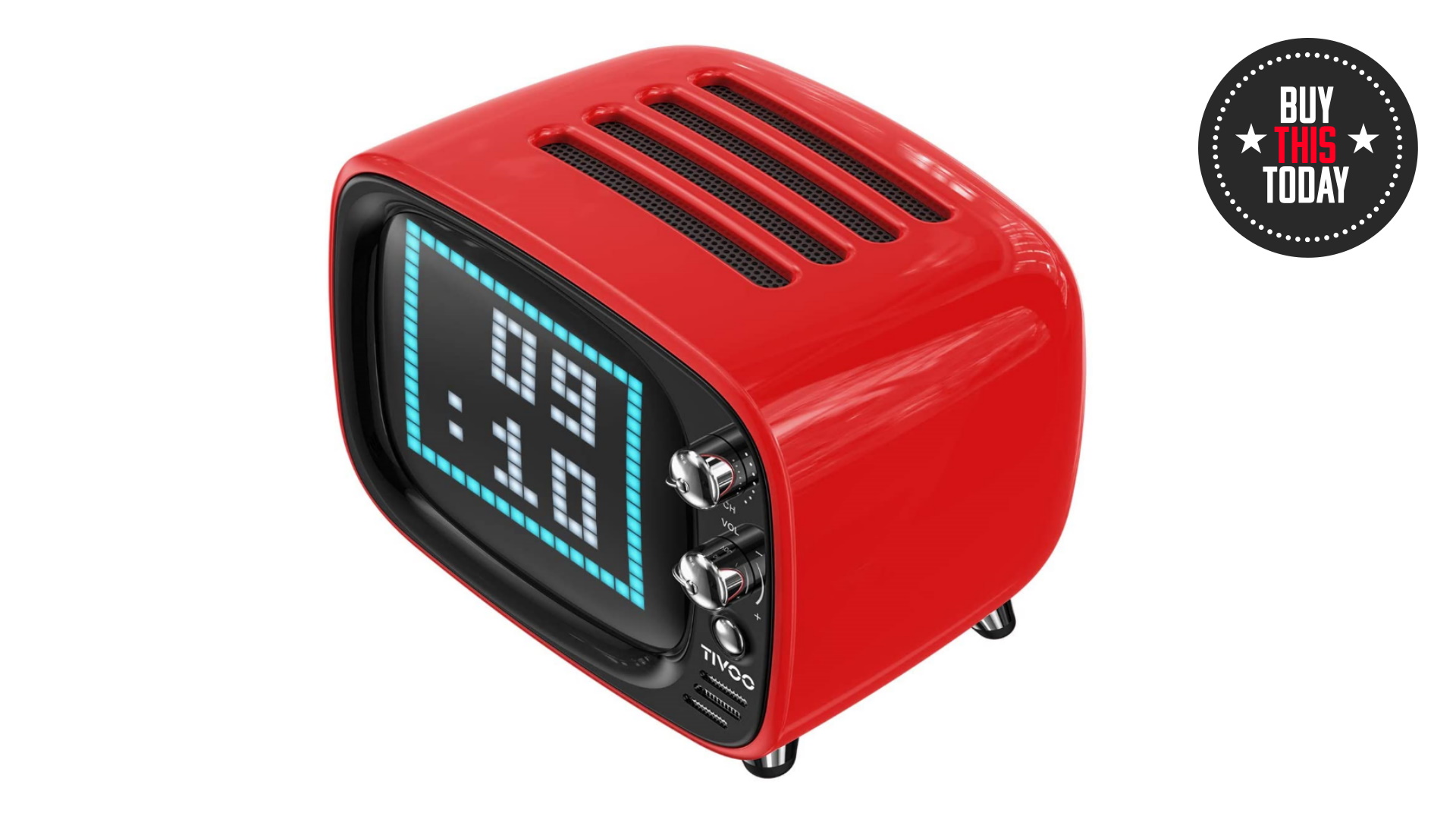 Buy this today a small pixel art speaker with smart functionality