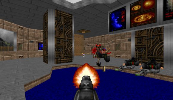 Doom is literally playing in this article PCGamesN