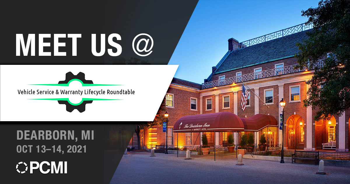 PCMI to Attend the 2021 Vehicle Service & Warranty Lifecycle Roundtable