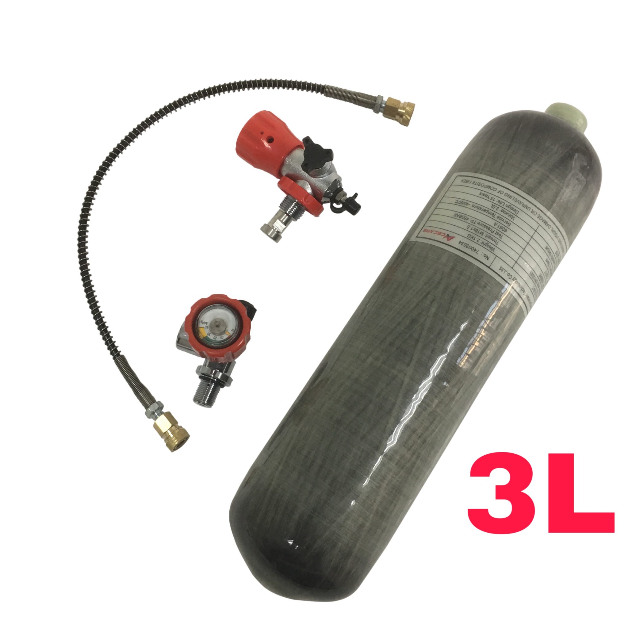 Acecare 3L/6.8L/9L CE Carbon Fiber Pcp scuba Tank 4500psi PCP Mart