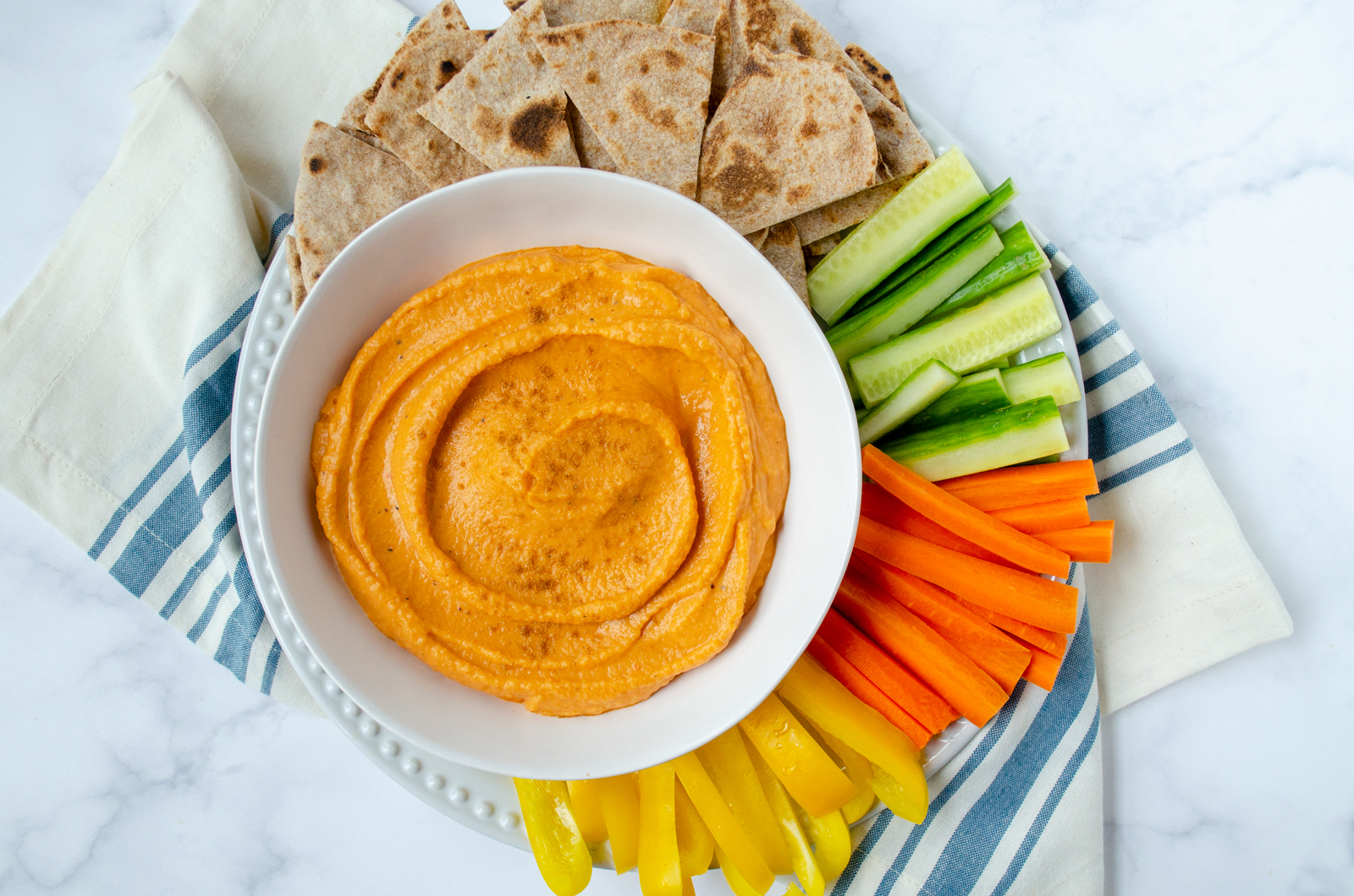 Baby Carrots and LowFat Hummus