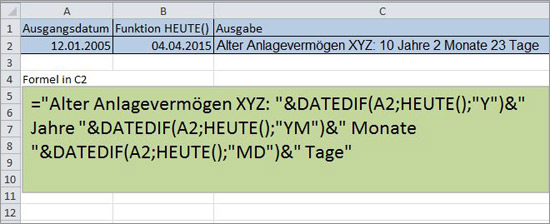 Excel Berechnen von Zeiträumen
