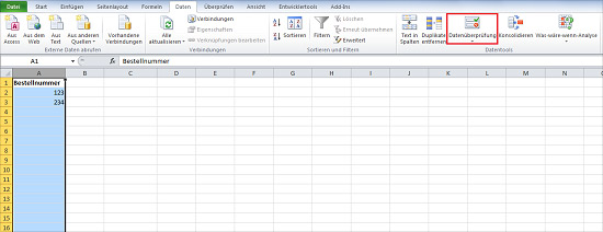 Excel Eingabe doppelter Werte verhindern PCS Campus