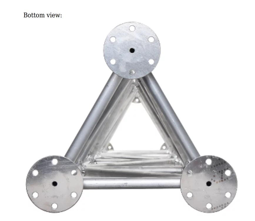 Light aluminum antenna masts/towers, lattice construction