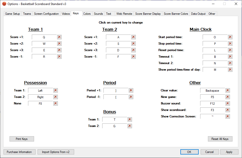Basketball Scoreboard Software Standard v3 Turn Your TV Into A Scoreboard!