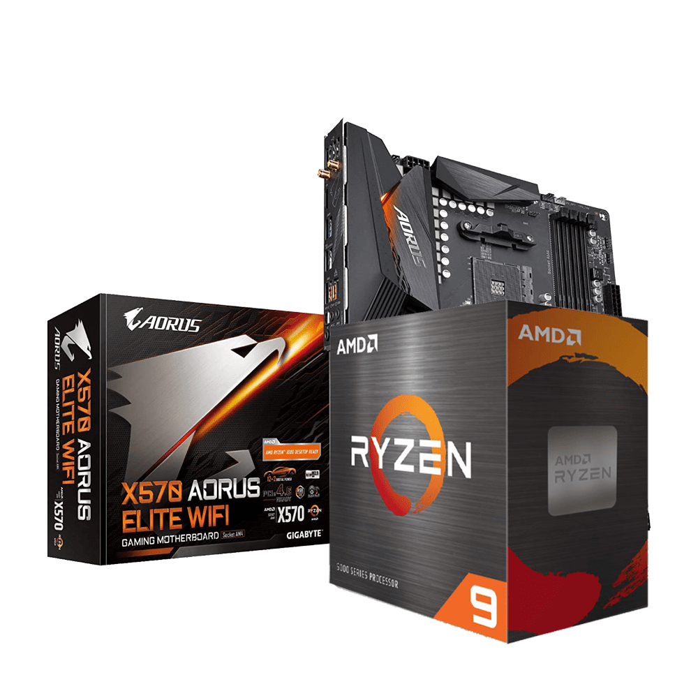 AMD RYZEN 9 5950X & GIGABYTE X570 AORUS ELITE WIFI COMBO pcstudio