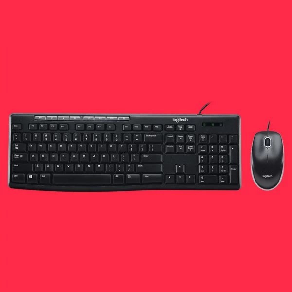Logitech MK200 Wired Keyboard & Mouse Combo PC Studio