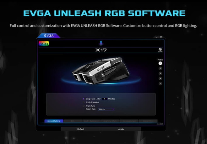 EVGA X17 8000Hz Gaming Mouse Review - PCTestBench