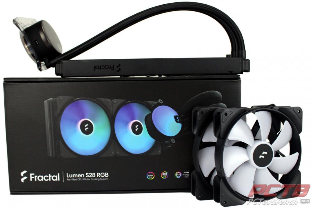 Fractal Lumen S28 RGB AiO Liquid Cooler Review PCTestBench