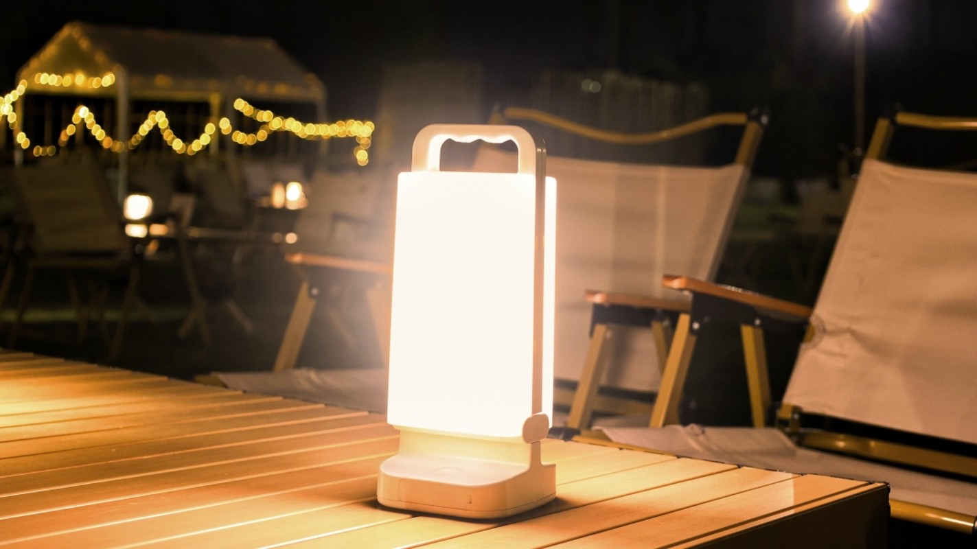 This  solar-powered camping lantern doubles as a power bank