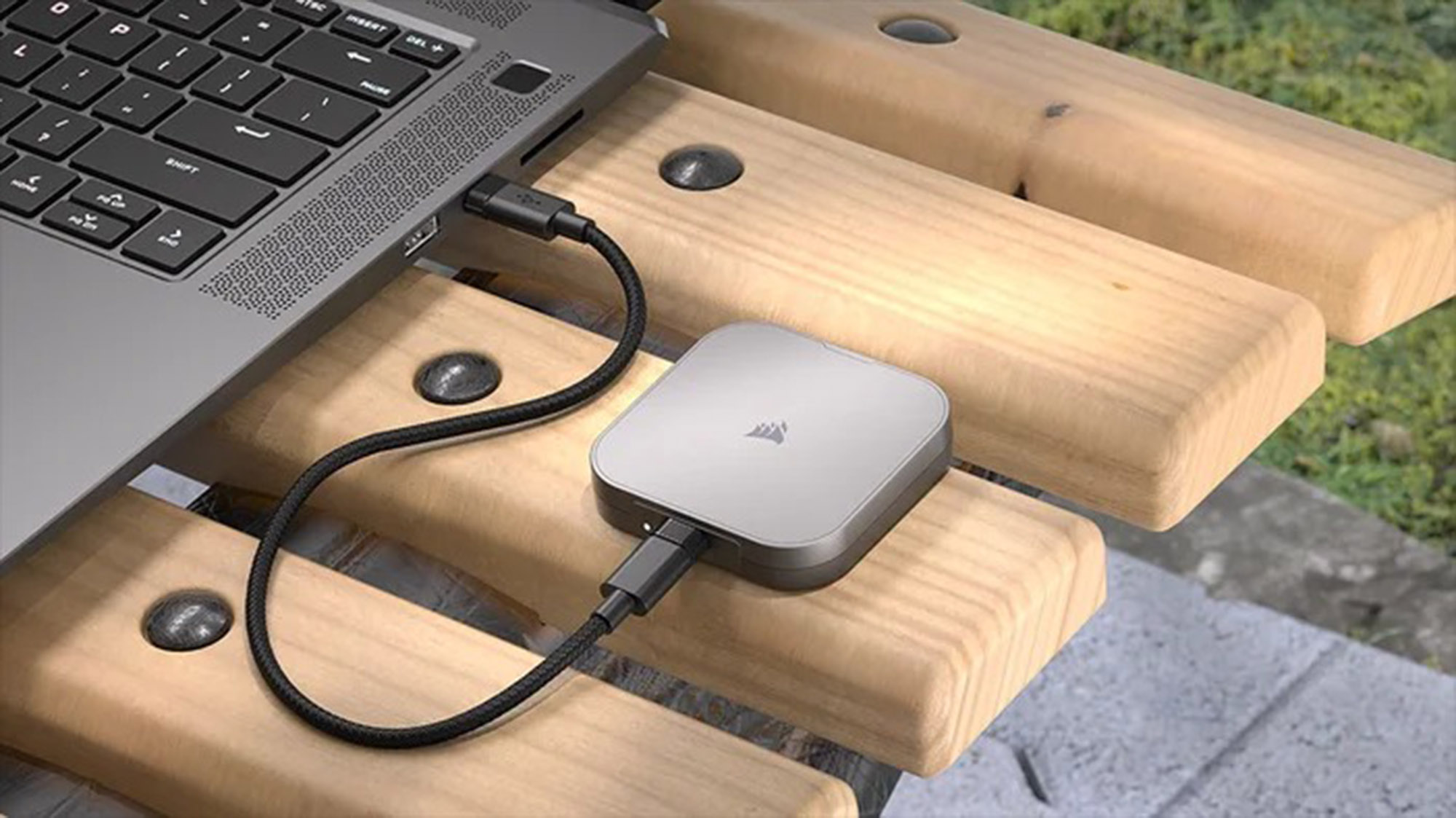 Corsair debuts MagSafe SSDs and a compact touchscreen for your desktop
