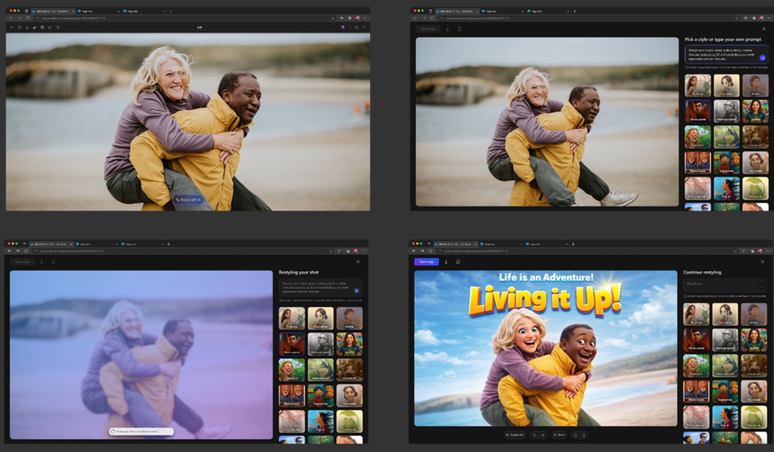 OneDrive’s new image ‘Restyle’ feature is just more Microslop