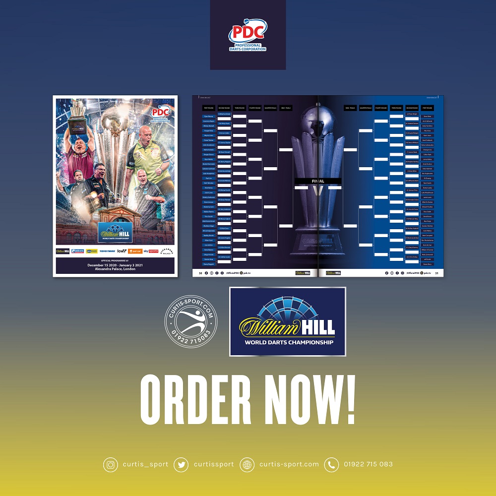 William Hill World Darts Championship 2024 Schedule Order your William Hill World Darts Championship programme! PDC