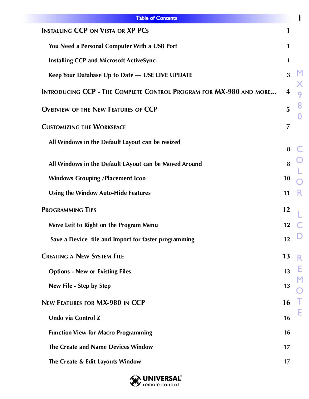MX 980 Inside CCP Programming Manual by Charlene Quinones, Jim Novak