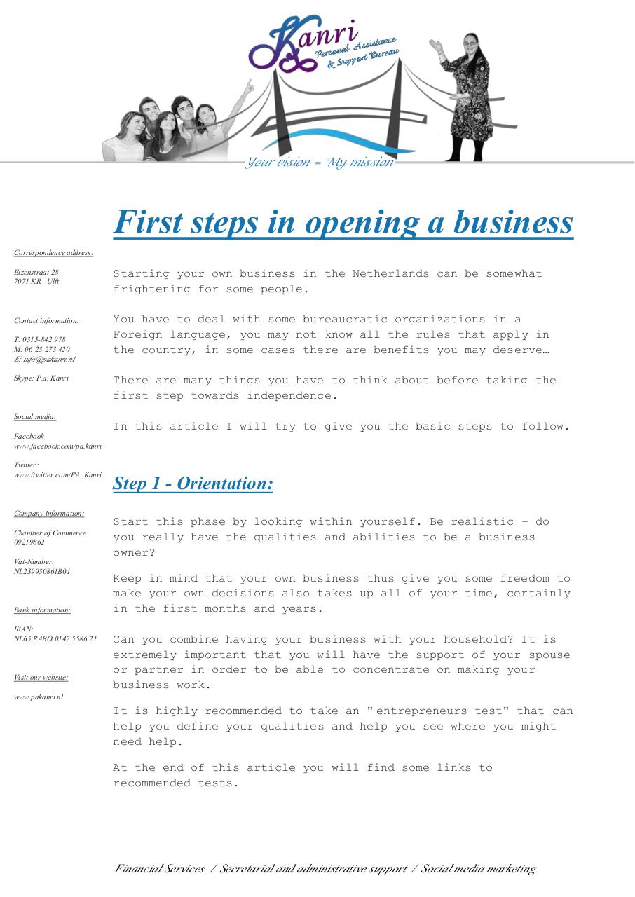 Start your own company by Limor Smits PDF Archive