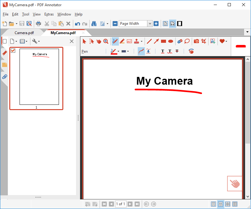 How to copy a page from one PDF into another one PDF