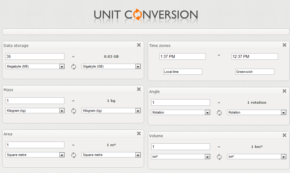 Convert Megabytes to Gigabytes online free and more