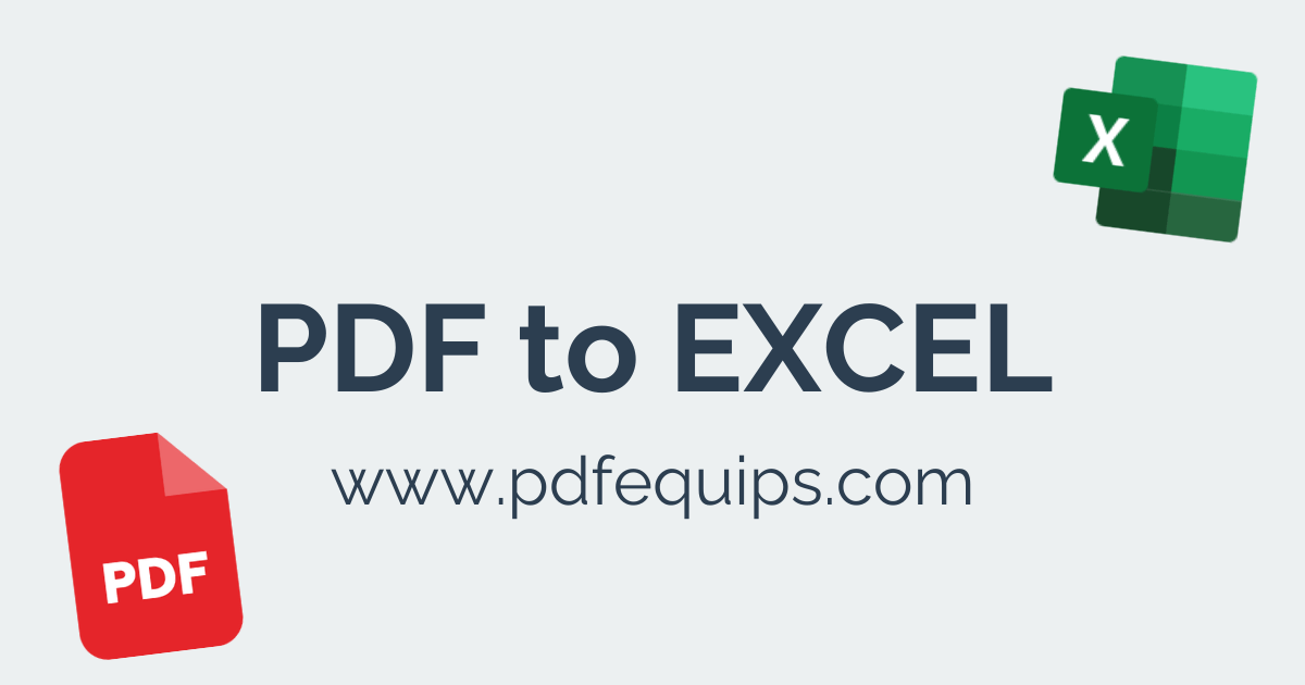 Convert PDF to Excel Free Online Converter